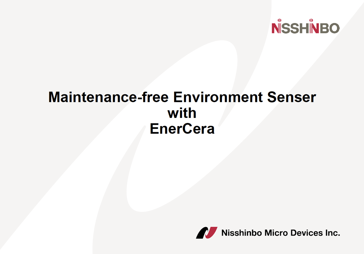 Maintenance-free Environment Sensor with EnerCera